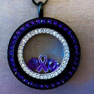 Origami Owl: VHTF Purple/Black Locket